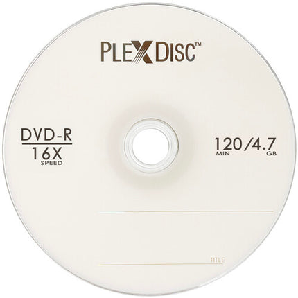 PlexDisc DVD-R 16x Logo Top 100-Pack 4.7GB Capacidad Grabable