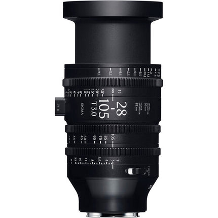 Sigma 28-105mm T3 Lente de Cine Full-Frame Zoom AF Distancia 15.7"