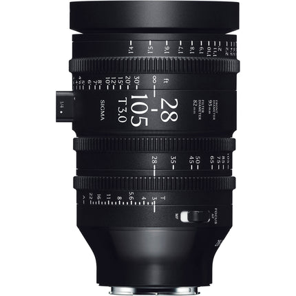 Sigma 28-105mm T3 Lente de Cine Full-Frame Zoom AF Distancia 15.7"