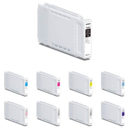 Epson T56X UltraChrome PRO10 Kit de 9 cartuchos tinta 150mL para impresoras fotográficas SureColor P7370 P9370