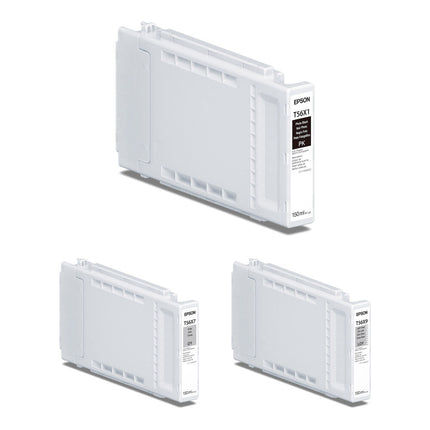 Cartuchos de tinta Epson T56X UltraChrome PRO10 150mL 3 unidades para impresora de formato ancho
