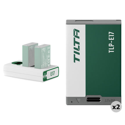 Tilta Kit de Baterías LP-E17 950mAh Cargador USB para Canon