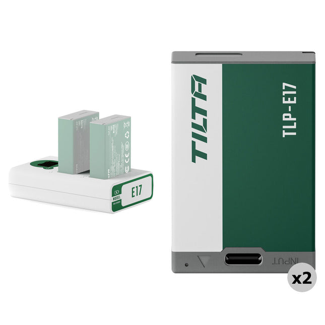 Tilta Kit de Baterías LP-E17 950mAh Cargador USB para Canon