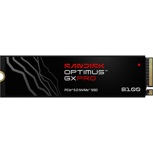 SanDisk 4TB Optimus GX PRO 8100 SSD Interno NVMe PCIe 5.0 M.2 2280 14900 MB/s Lectura Garantía 5 Años