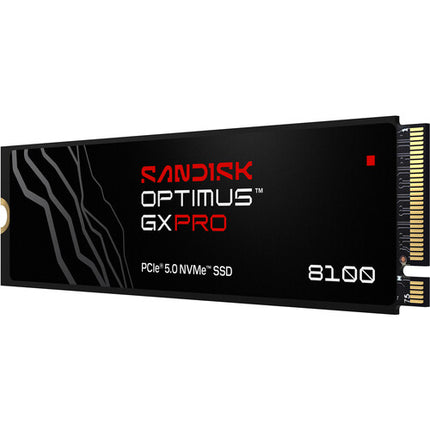 SanDisk 8TB Optimus GX PRO 8100 SSD Interno M.2 PCIe 5.0 NVMe 14900 MB/s Lectura 13200 MB/s Escritura