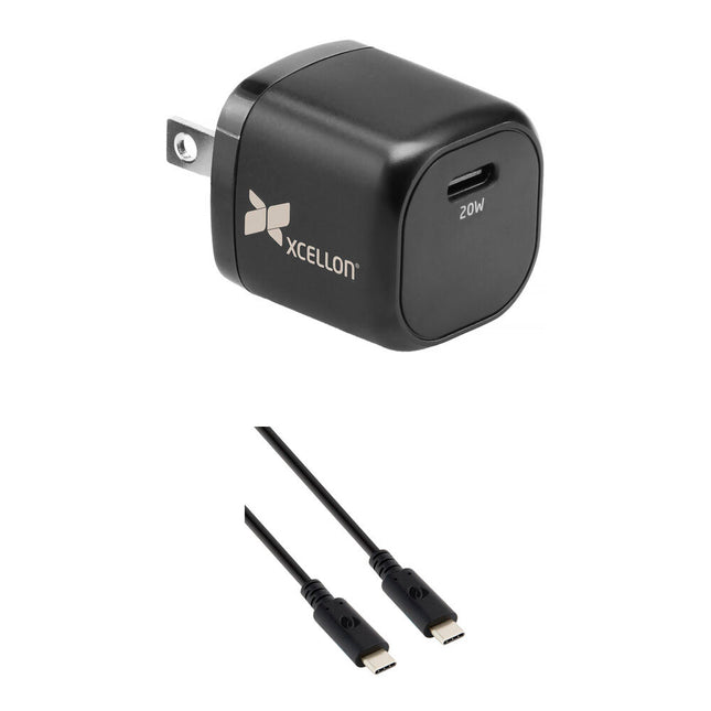 Xcellon PDG-120 Cargador USB-C 20W GaN con Cable de 6.6 pies