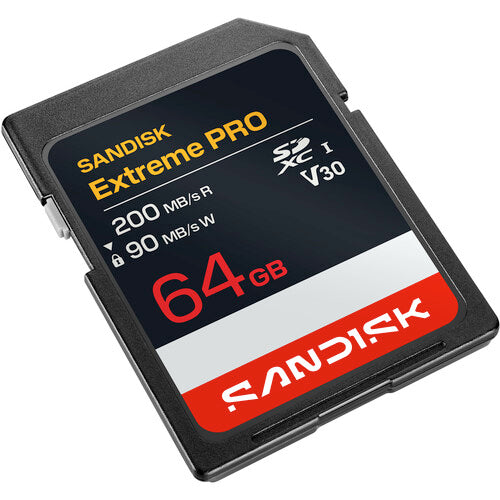 SanDisk Extreme PRO Tarjeta de Memoria SDXC 64GB UHS-I 200MB/s Lectura 90MB/s Escritura