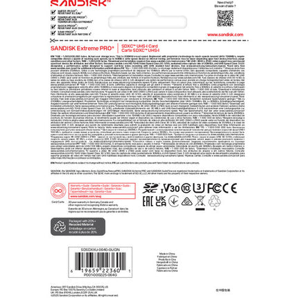 SanDisk Extreme PRO Tarjeta de Memoria SDXC 64GB UHS-I 200MB/s 2-Pack