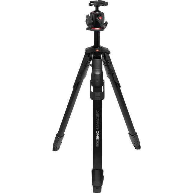 Manfrotto ONE Photo Tripode de Aluminio con Cabeza esférica XPRO capacidad 12 kg altura 10 a 175 cm