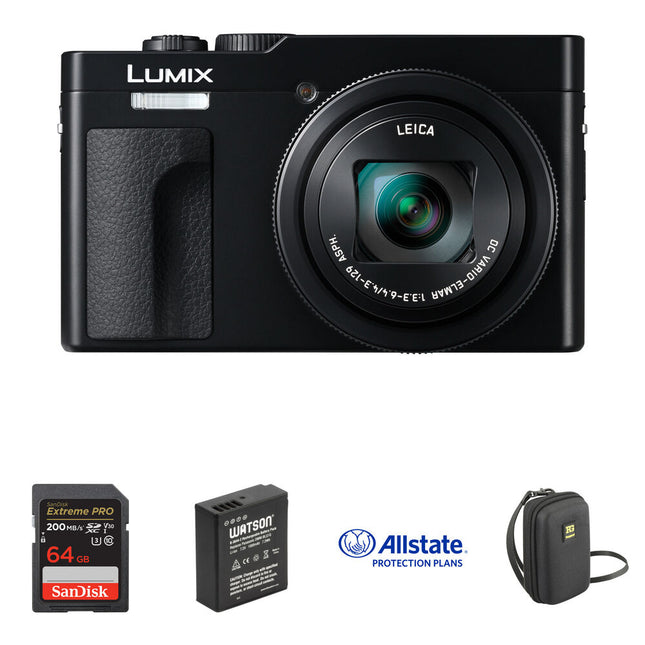 Panasonic ZS99 Cámara Digital con Zoom 30x y Pantalla Táctil 3" Bundle Básico