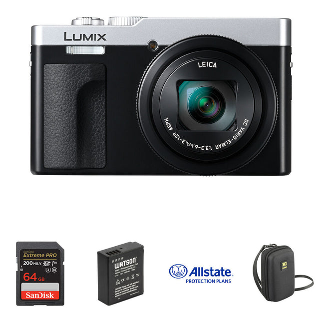 Cámara digital Panasonic ZS99 con zoom 30x pantalla táctil 3.0 pulgadas bundle básico