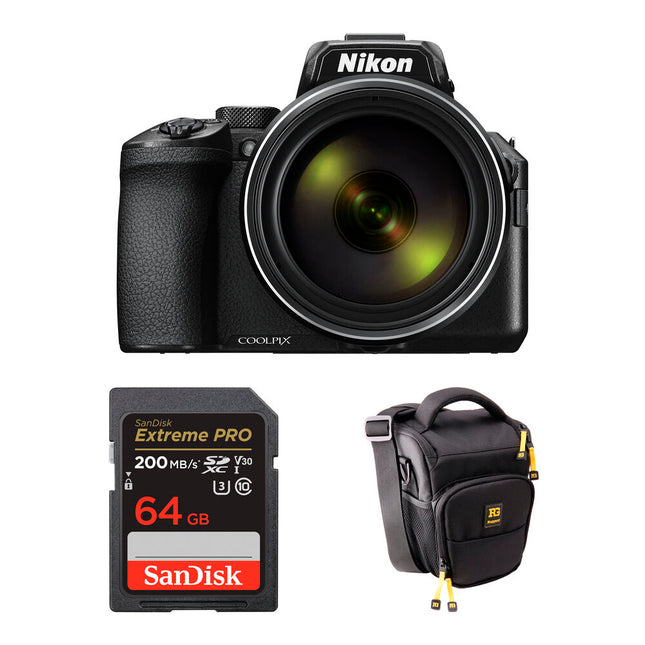 Nikon COOLPIX P950 Cámara digital Kit con Tarjeta 64GB y Bolsa