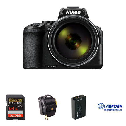 Nikon COOLPIX P950 Cámara Digital Kit Deluxe Tarjeta 64GB Batería 900mAh