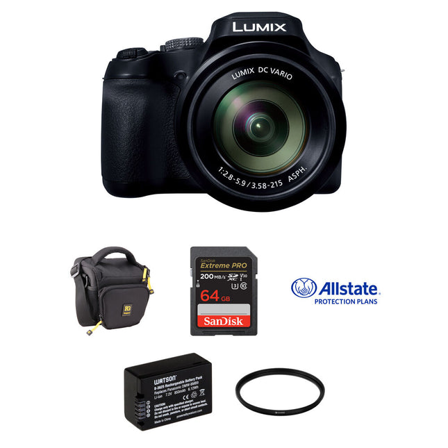 Panasonic LUMIX FZ80D Cámara Digital Kit Completo Zoom Óptico 60x 64GB