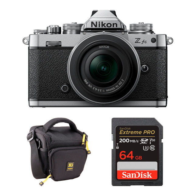 Nikon Zfc Cámara sin Espejo con Objetivo 16-50mm 20.9MP 4K Silver Kit Básico