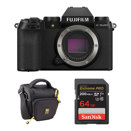 Cámara Mirrorless FUJIFILM X-S20 26.1MP Bag y Tarjeta 64GB