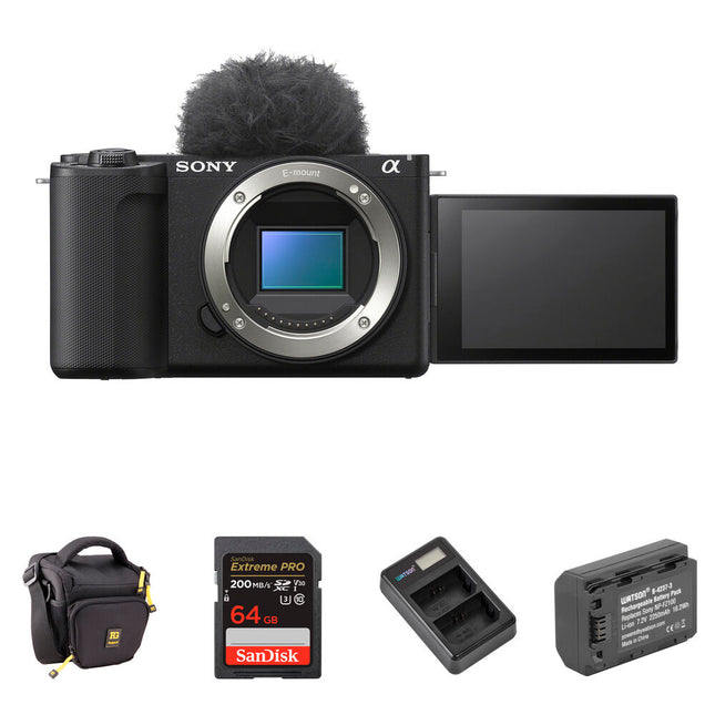 Sony ZV-E10 II Cámara Sin Espejo 26MP UHD 4K60 64GB Bundle Básico