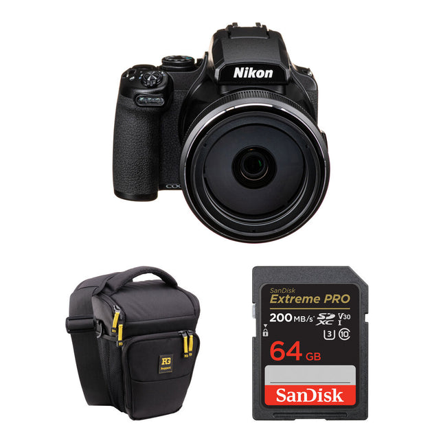 Nikon COOLPIX P1100 Cámara Digital 16MP 24-3000mm con Bolsa y Memoria 64GB