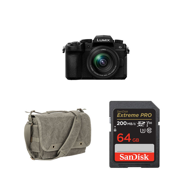 Cámara sin espejo Panasonic LUMIX G97 20.3MP 4K 64GB Bundle básico