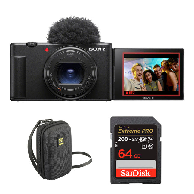 Sony ZV-1 II Cámara Digital 20.1MP Vídeo 4K Kit Accesorios Negro