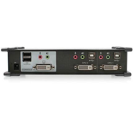 IOGEAR 2-Port DVI KVMP Switch con Cables Teclado y Ratón Inalámbricos Resolución 1920x1200