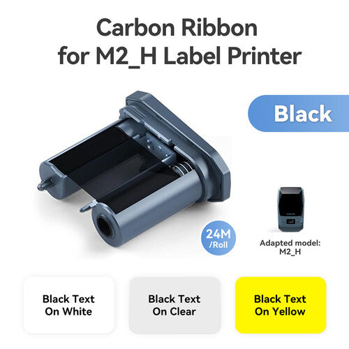 NIIMBOT M2 H Ribbon Carbon para impresora de etiquetas con 3 rollos