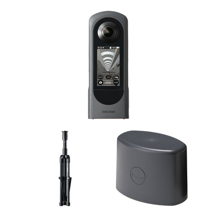 Ricoh THETA X Kit Accesorios Cámara 360° 5.7K 46GB Interno Stand y Tapa Lente