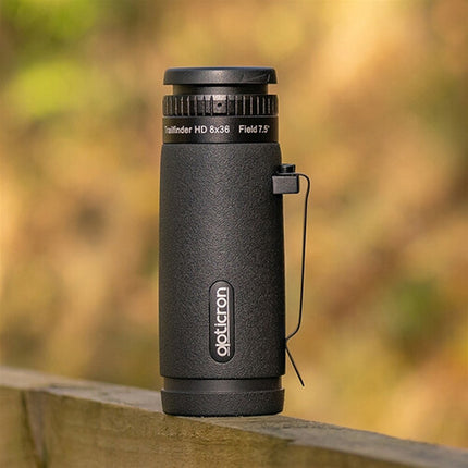 Opticron 8x36 Trailfinder HD Monocular Prismas BAK4 Zoom 8x Close Focus 15.4' con Funda Neopreno