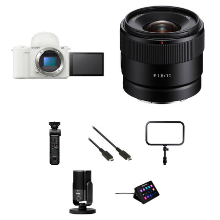 Sony ZV-E10 II Cámara sin Espejo 26MP 4K Video 11mm f1.8 Blanco
