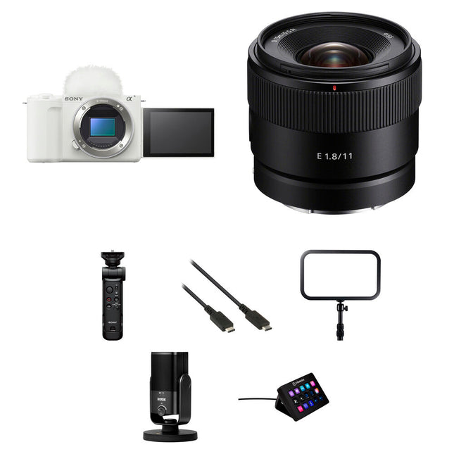 Sony ZV-E10 II Cámara sin Espejo 26MP 4K Video 11mm f1.8 Blanco