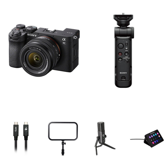 Sony a7C II Cámara Sin Espejo con Lente 28-60mm 33MP y Kit Streaming