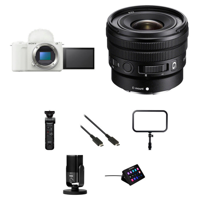 Sony ZV-E10 II Cámara Sin Espejo con Lente 10-20mm f/4 y Kit Streaming
