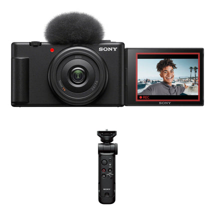 Sony ZV-1F Cámara para Vlogging Negra 20 1MP UHD 4K 3" Pantalla táctil kit de accesorios