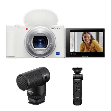 Cámara Digital Sony ZV-1 Kit Vlogger Micrófono ECM-G1 y Grip Inalámbrico