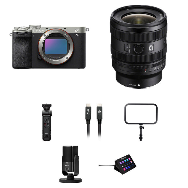 Sony a7C II Cámara Sin Espejo 33MP 4K30p con Lente 16-25mm F2.8 Kit de Streaming