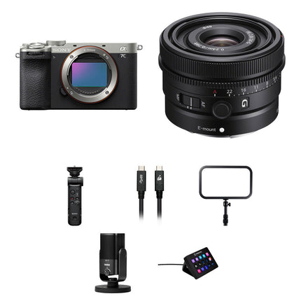 Sony a7C II Cámara sin Espejo 33MP 4K 24mm f2.8 y Kit Streaming