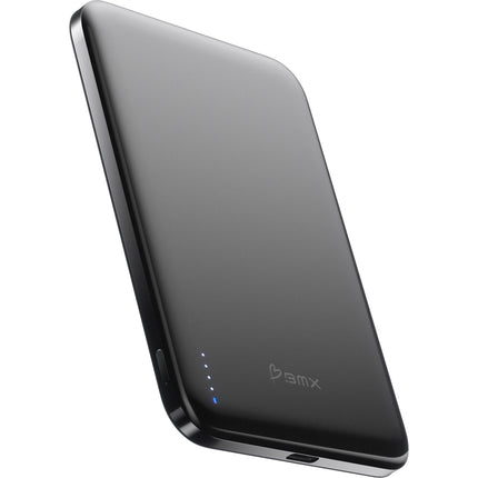 BMX SolidSafe AIR 5K Power Bank 5000mAh carga 20W inalámbrica negra