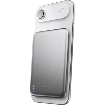 BMX SolidSafe AIR 5K Power Bank 5000mAh 20W carga inalámbrica plata