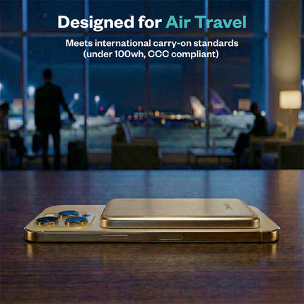 BMX SolidSafe AIR 5K Power Bank Batería Sólida 5000mAh 20W Oro
