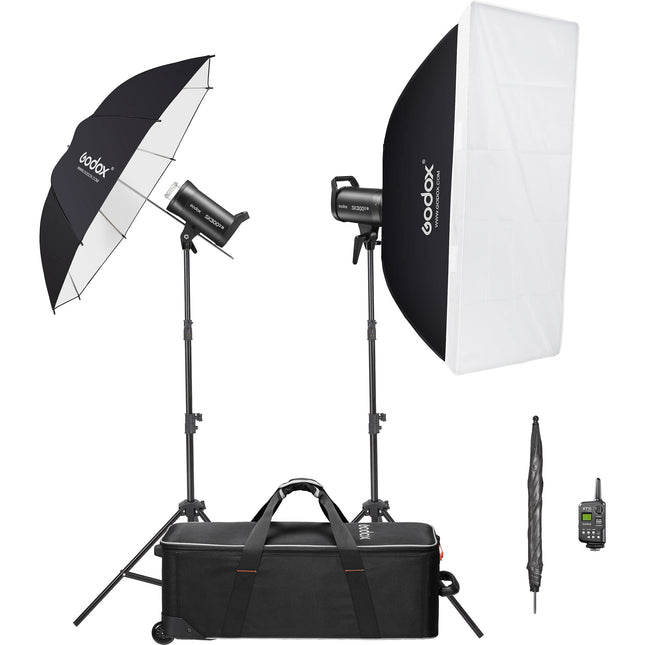Godox SK300III-V Flash de Estudio 2x300Ws Kit 2 Luces con Softbox 24x35"