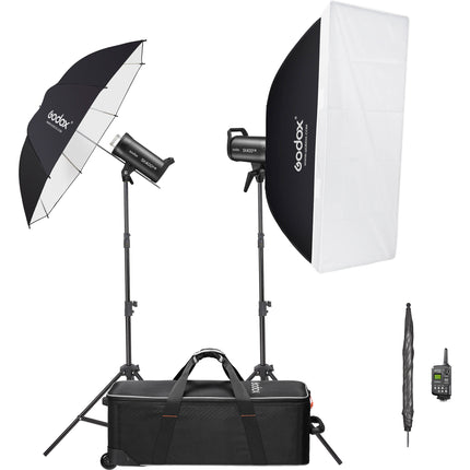 Godox SK400III-V Kit de Flash de Estudio 2 Luces 400Ws 24x35 Softbox