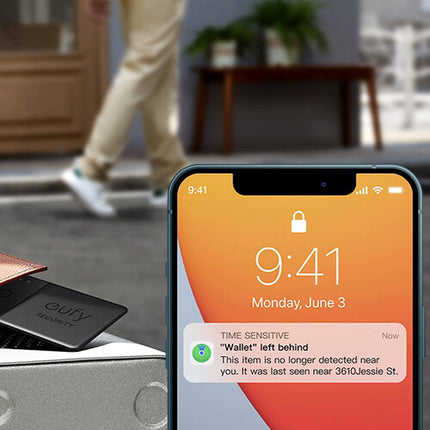 eufy Security SmartTrack Card E30 Localizador inalámbrico ultradelgado 0.1’’ 1 año batería