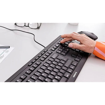 CHERRY Stream Teclado alámbrico negro con cable USB de 1 8 m y teclas SX