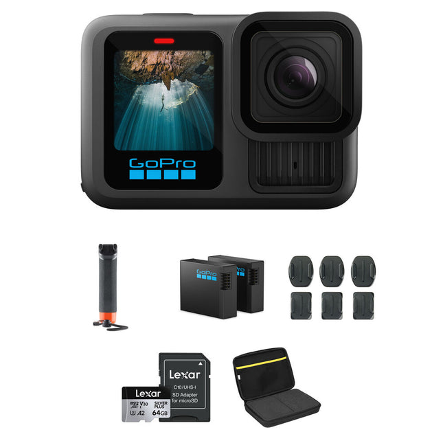 GoPro HERO13 Black Bundle con Sensor 1 1 9 Baterías 64GB