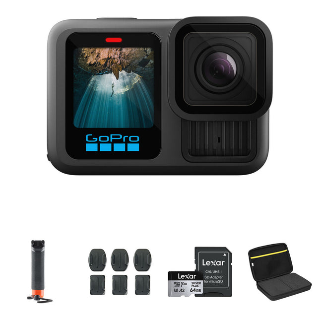 GoPro HERO13 Black cámara deportiva 27MP 5.3K60 con microSD 64GB