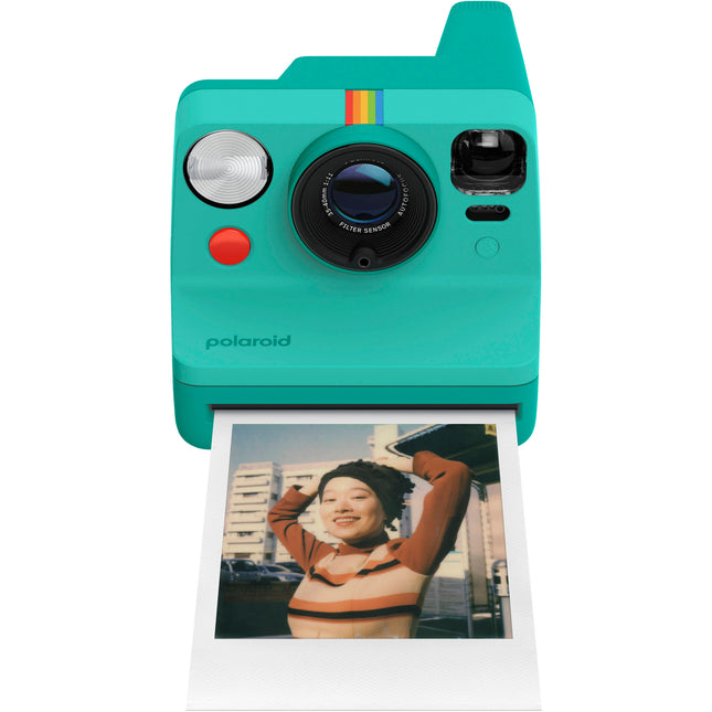 Polaroid Now Generation 3 Cámara Instantánea i-Type Verde con Correa y Batería Recargable USB-C