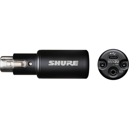 Shure MVX2U Gen 2 Interfaz de Audio XLR a USB-C +60dB Ganancia 48V Phantom Power