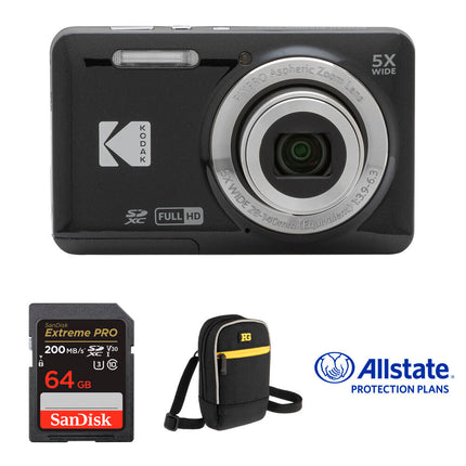 Kodak PIXPRO FZ55 Cámara Digital 16MP 5x Zoom Kit Deluxe Negro