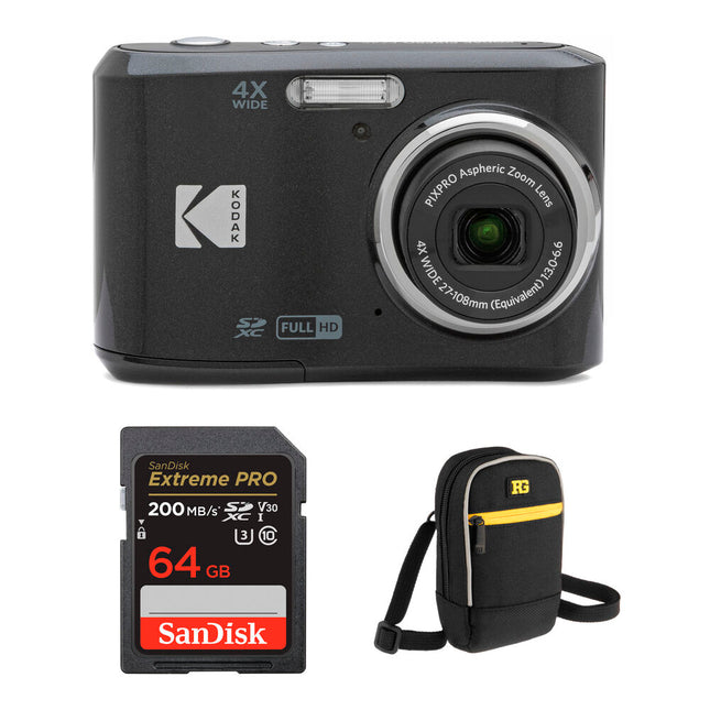 Kodak PIXPRO FZ45 Cámara digital 16MP Zoom óptico 4x 27mm Kit completo
