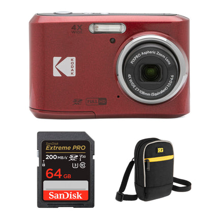 Kodak PIXPRO FZ45 Cámara Digital 16MP Zoom 4x Pantalla 2.7" Kit Accesorios
